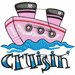 Boats Embroidery Design 3 Boats Embroidery Design 3